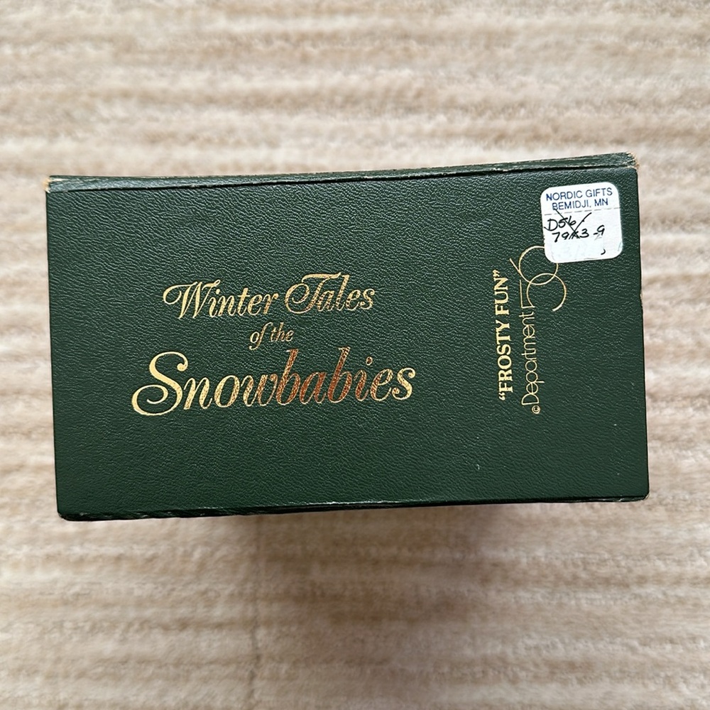 Winter Tales of Snowbabies by DEPARTMENT 56 Frosty Fun with Snowman Box #7983-9 - Picture 2 of 16